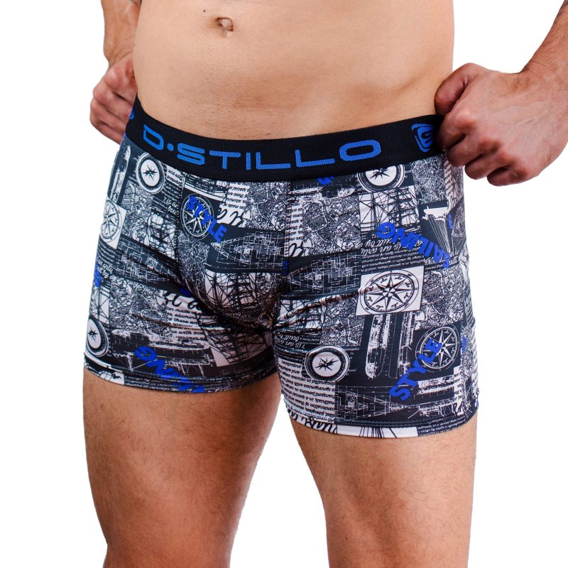 Cueca Boxer Microfibra Estampada